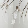 6pcs/set Acrylic Christmas Icicle Pendant Simulation Christmas Ice Bar Pendant  New Year