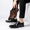 Fashion Men's Dress Shoes High Quality Elegant Wedding Shoes Fashion Slim Fit Pointed Pullover Shoes for Men Breathable Leather Shoe