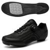 Mens Cycling Shoes With Flyknit Upper Reflective Stripes Stiff Sole Road MTB Casual Riding