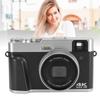 4K 48MP Digital Camera 2.8inch Screen Anti Shake 16X Digital Zoom Video Camera Compact Point and Shoot Travel Camera