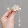Vintage Tassel Flower Hair Clip for Women - Side Bangs & Duckbill Clip Hairpin, Qipao Hanfu Accessory