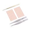 4 In 1 Set Multi-Condition Ear Seeds Acupuncture Auricular Sticker Kit 1200Pcs With Acupressure Chart Tweezer Auricular Probe