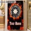 Beach TowelRed Hot Chili Peppers Custom Name Text Personalized Soft Towel for Beach Pool Indoor Home Decor Gift