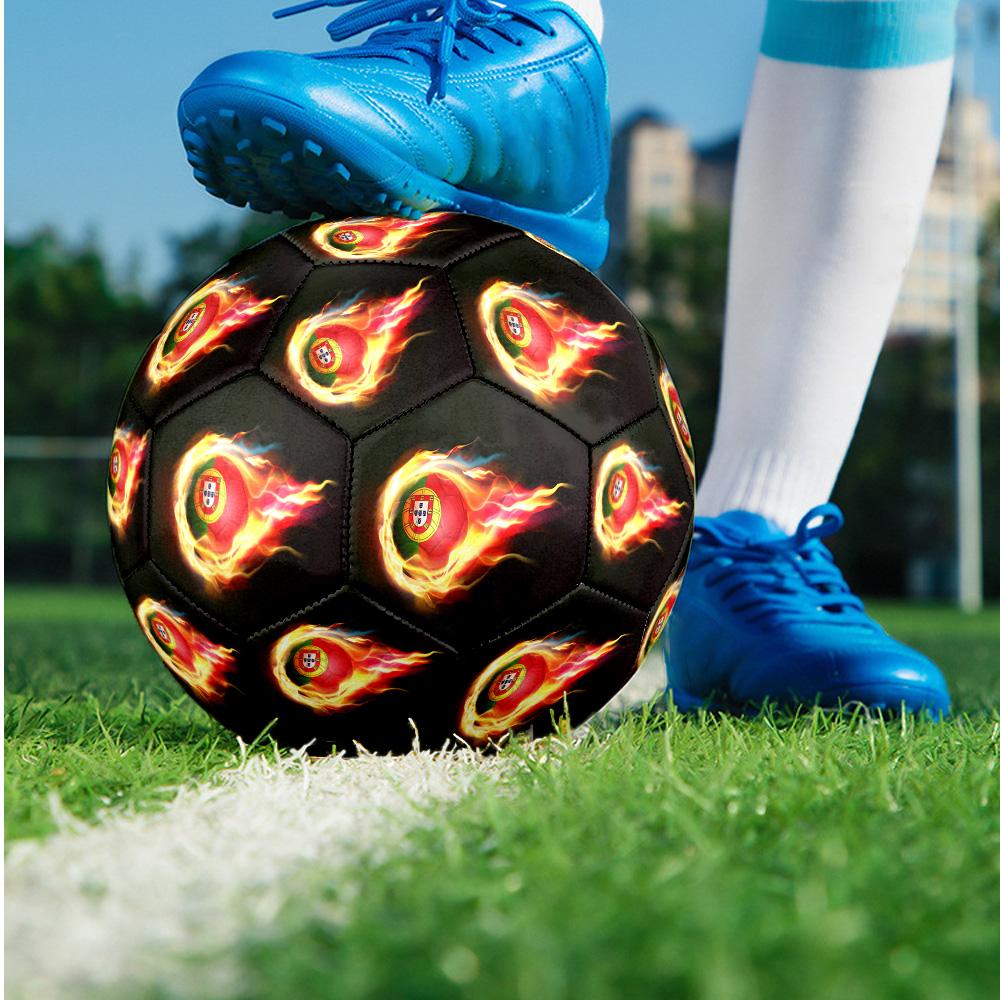 Portugal national football team Theme soccer ball Size 5 Soccer Ball Soft Touch Professional Training Football for Outdoor Sports