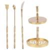 Scented Burning Supplies Wierookkegel Maakgereedschap Lotusvorm Messing Geurverspreiding 5 Stuks