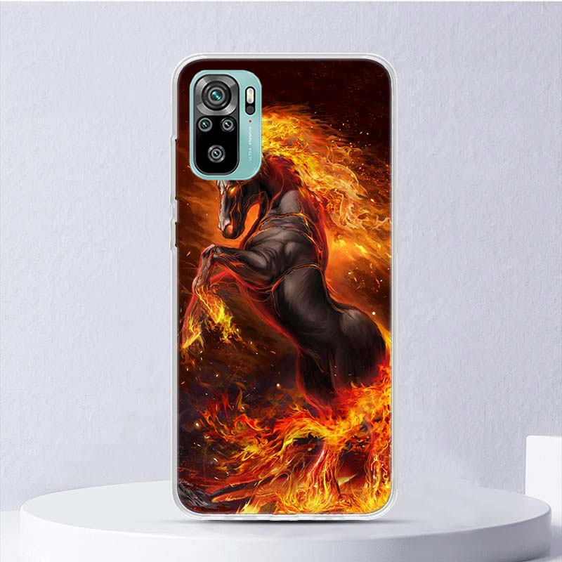 Horse Great Beauty Galloping Soft Case For Xiaomi Redmi Note 14 13 12S 11S 10S 12 Pro Plus Phone Cover 11 10 11E 11T Note14 Shel