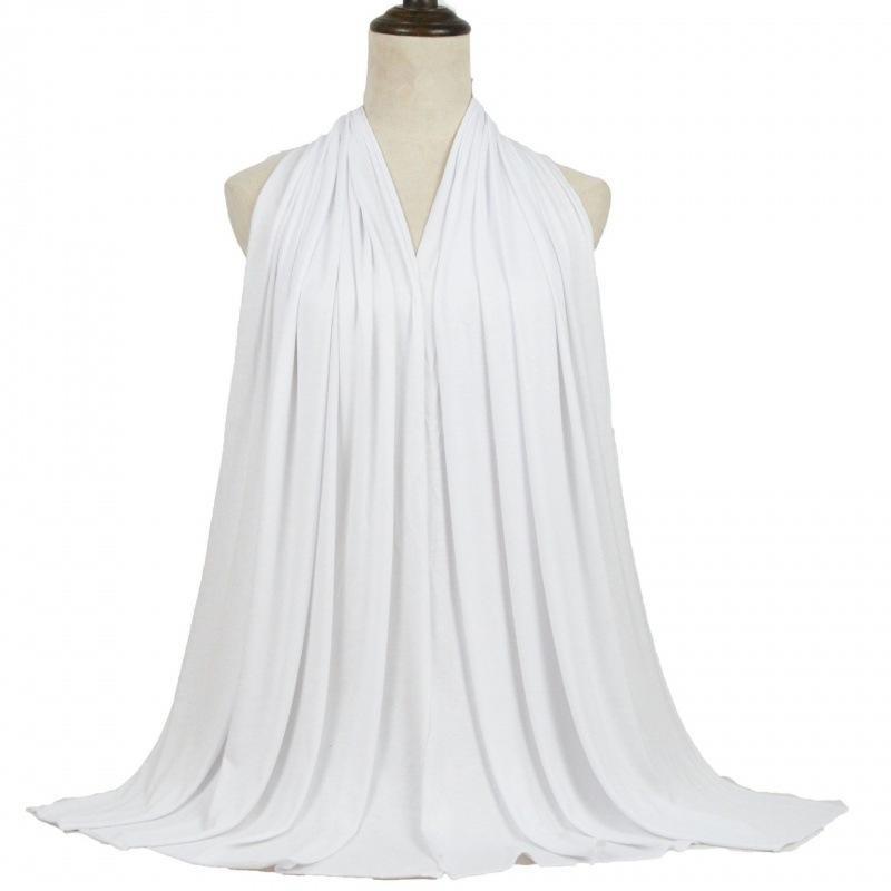 Scarf Hijab Fashion Muslim Shawl Plain Soft Hijab Tie Modal Cotton Jersey Hijab Scarf Long Women
