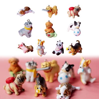 Dog Jewelry Charm Handmade Jewelry Accessories Dog Pendant PVC Material Animal Pendant for Earring Jewelry Craft Making