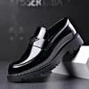 Fashion New Designer Thick Soled Men's Loafers Spring Autumn Fashion Slip-on Man Dress Shoes Male Luxury Brand Leather Shoes