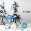 44 Stück Weihnachtskugel-Ornamente Kunststoff Weihnachtsbaumschmuck Weihnachtsdekorative Hängeornamente für Weihnachtsbaumschmuck