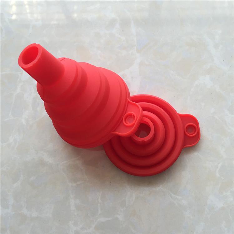 Small Round Mouth Silicone Folding Funnel Reusable Kitchen Daily Necessities Storage King