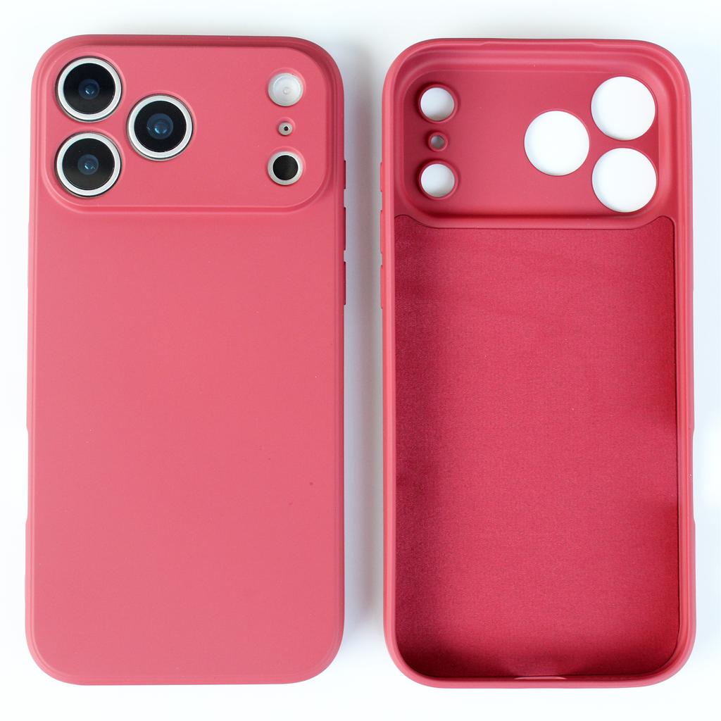 For iPhone 17 Pro Max 17 Pro 17 Air silicone Back cover lens Protection Cover Shockproof Soft Simple Solid Color Phone Case