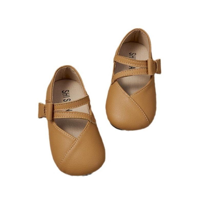 Baby Shoes with Soft Sole, Girls' Velcro Fastening for Learning To Walk and Anti-slip Function