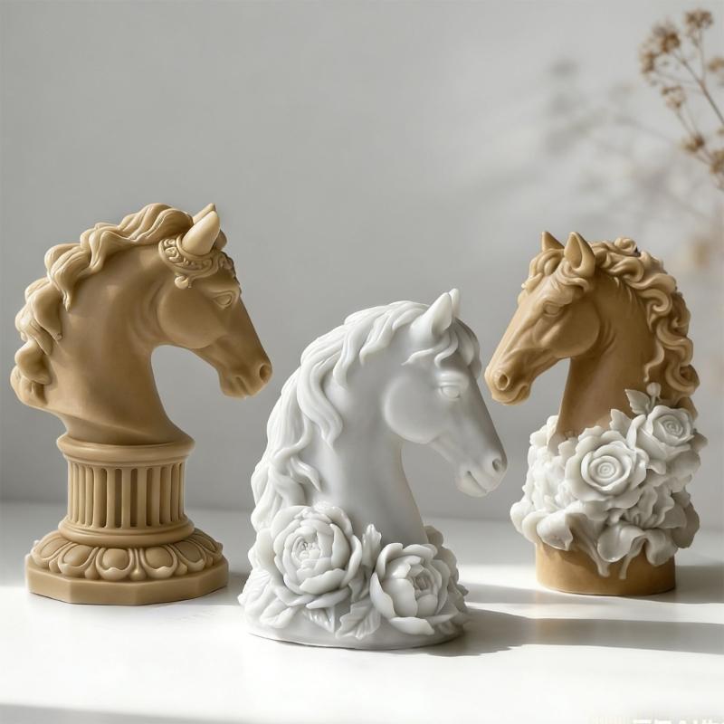 QX2E Silicone Horse Mold Beginner Friendly Crafting Essential Tool