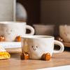 1PC  Ceramic Coffee Mug, Home Office Cartoon Mug, Latte Mocha, Hot Cocoa