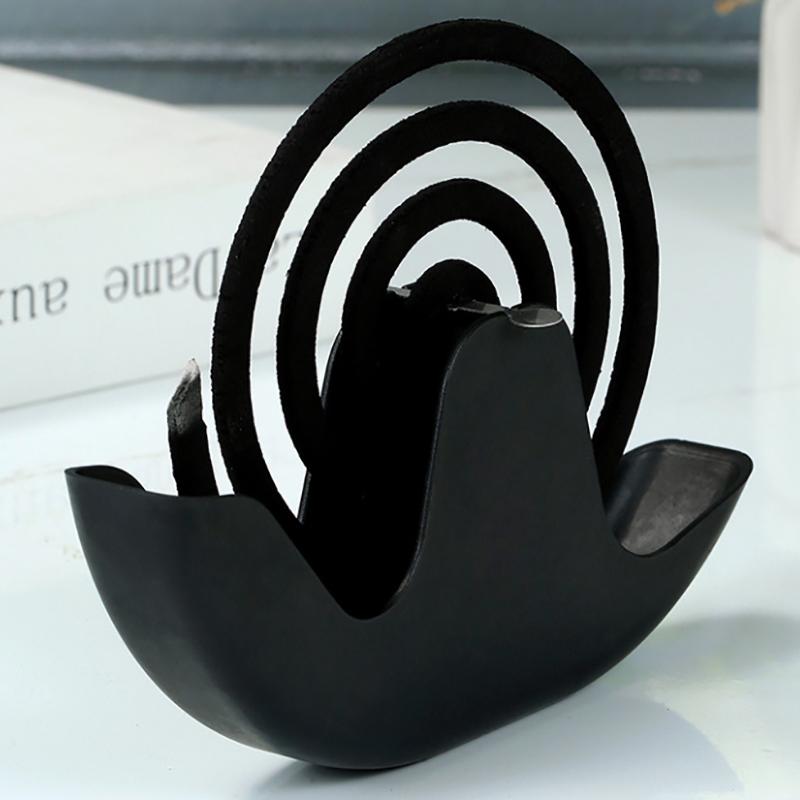 1Pc Snails Mosquito Coil Holder With Tray Nordic Style Spiral Summer Day Plastic Mosquito Repellent Incenses Rack Plate Home