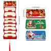 New Santa Claus Christmas Cash Gift Envelope Christmas Tree with 10 Slots Folding Banknote Card Christmas Red Envelope