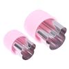 1Pc Various Shapes Vegetables Cutter Plastic Handle Portable Cook Tools Pink Stainless Steel Fruit Cutting Die Kitchen Gadgets