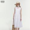 Teenie Weenie Women's Sweet Bow V-Neck Sleeveless A-Line Dress