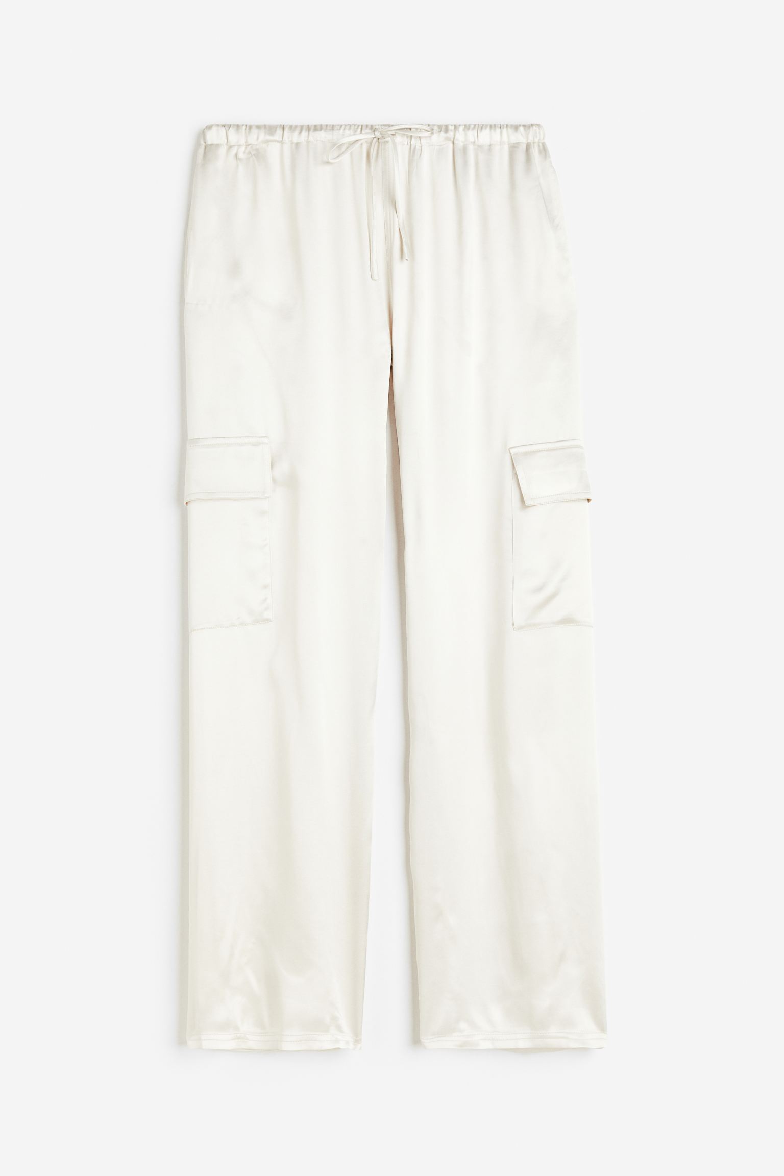 

Satin cargo trousers