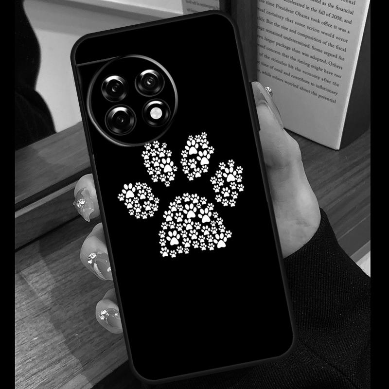 Dog Paw Case For OnePlus 15 13 12 11 10 15R 13R 12R 10T 13T OnePlus Nord 5 CE 4 3 Lite N20 N30 Cover