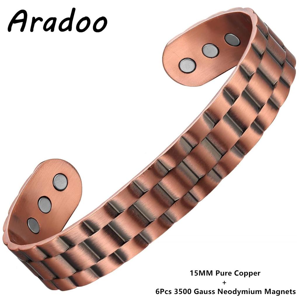 Copper Bracelets for Women 99% Pure Copper Handwoven Bracelet Cuff Bangle