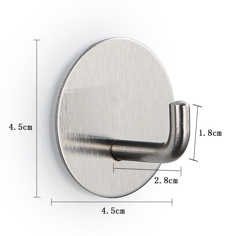 

Клейкий крючок из нержавеющей стали 304 - Прочный, настенный крючок для одежды без сверления