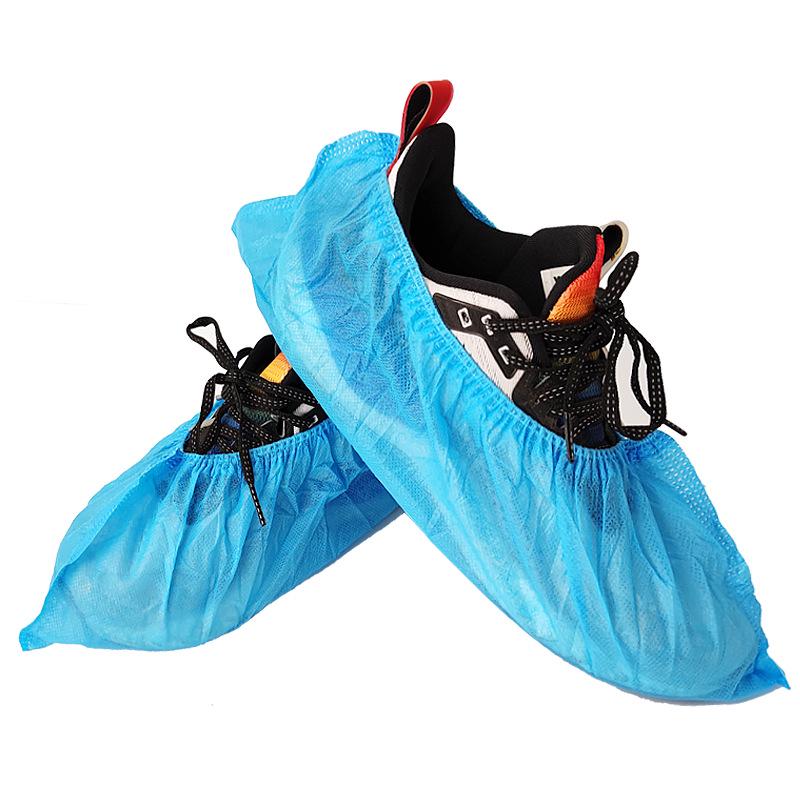 Thickened Non-Woven Disposable Shoe Covers - Extra Large, Full Elastic Fit for Adults and Children