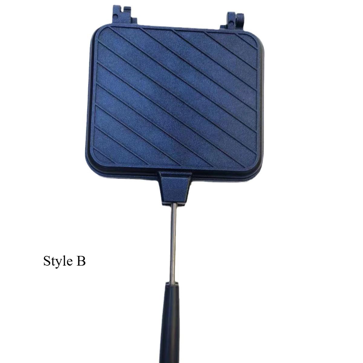 

Aluminum Alloy Sandwich Maker Pan Double Sided Frying Pan Non-Stick Sandwich Grill Pan Detachable Hot Sandwich Maker Cookware