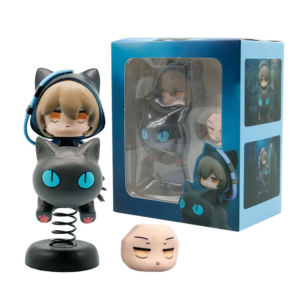 Game Arknights Phantom Figure Anime Figure 10cm Q Version Action Figurine Model Collectible Desk Car Ornaments Decoration Toy