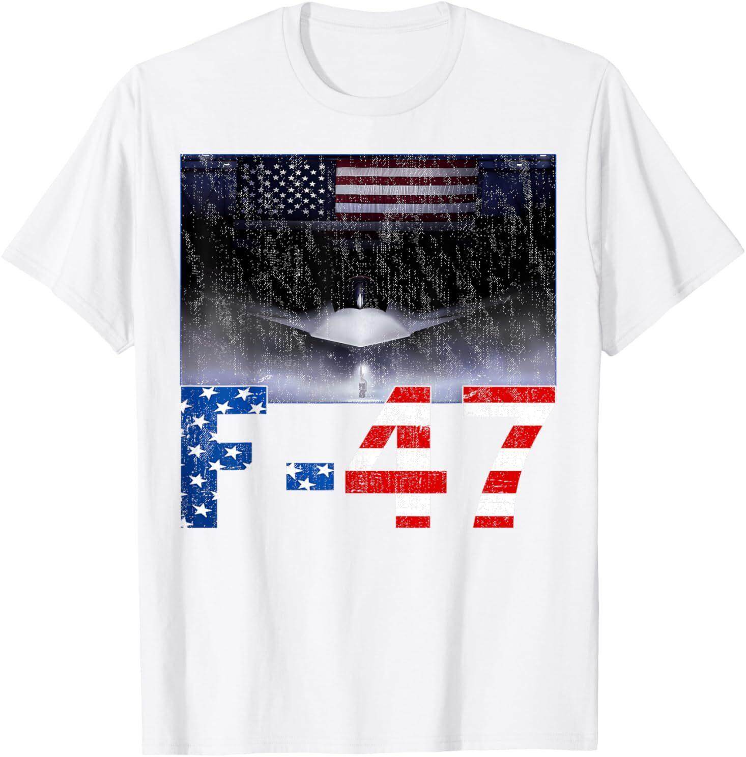 F-47 USA Superpower Dominance F47 Aircraft T-Shirt L