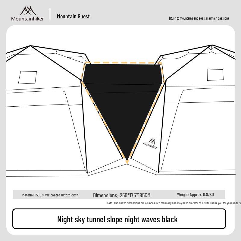 Mountain Guest Quick-Open Dome Tent: Large Multi-Person Outdoor Shelter with Night Sky View, Rainproof, Sunshade & Leisure Comfort