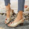Women Sandals Non Slip Open Toe New Summer Outdoor High Heels Sandals Women Comfortable Slip on Designer Women Shoes