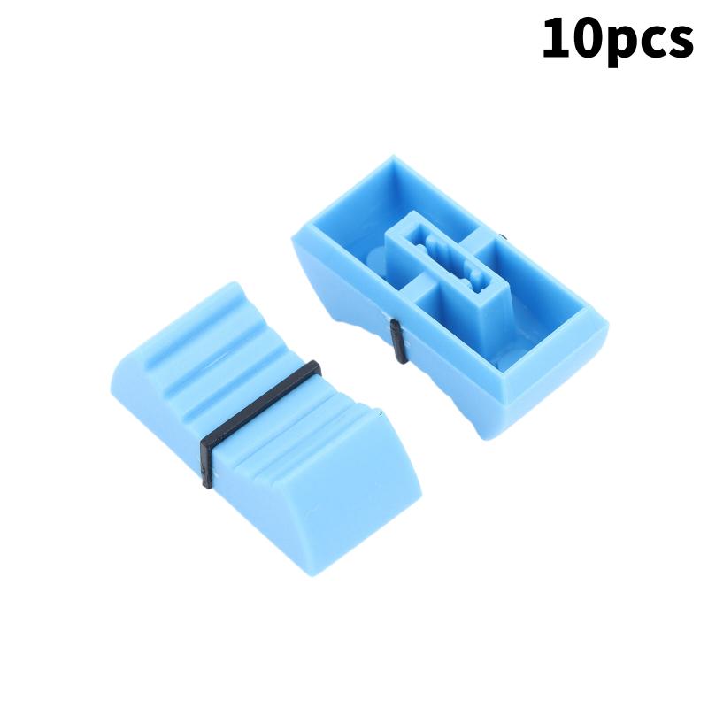 10 Stück 1x8 2x4mm Mixer Elektronische Tastatur Schiebepotentiometer Kunststoffkappe Fader-Kappe Knopf Druckknopf Buchse Druckkappe