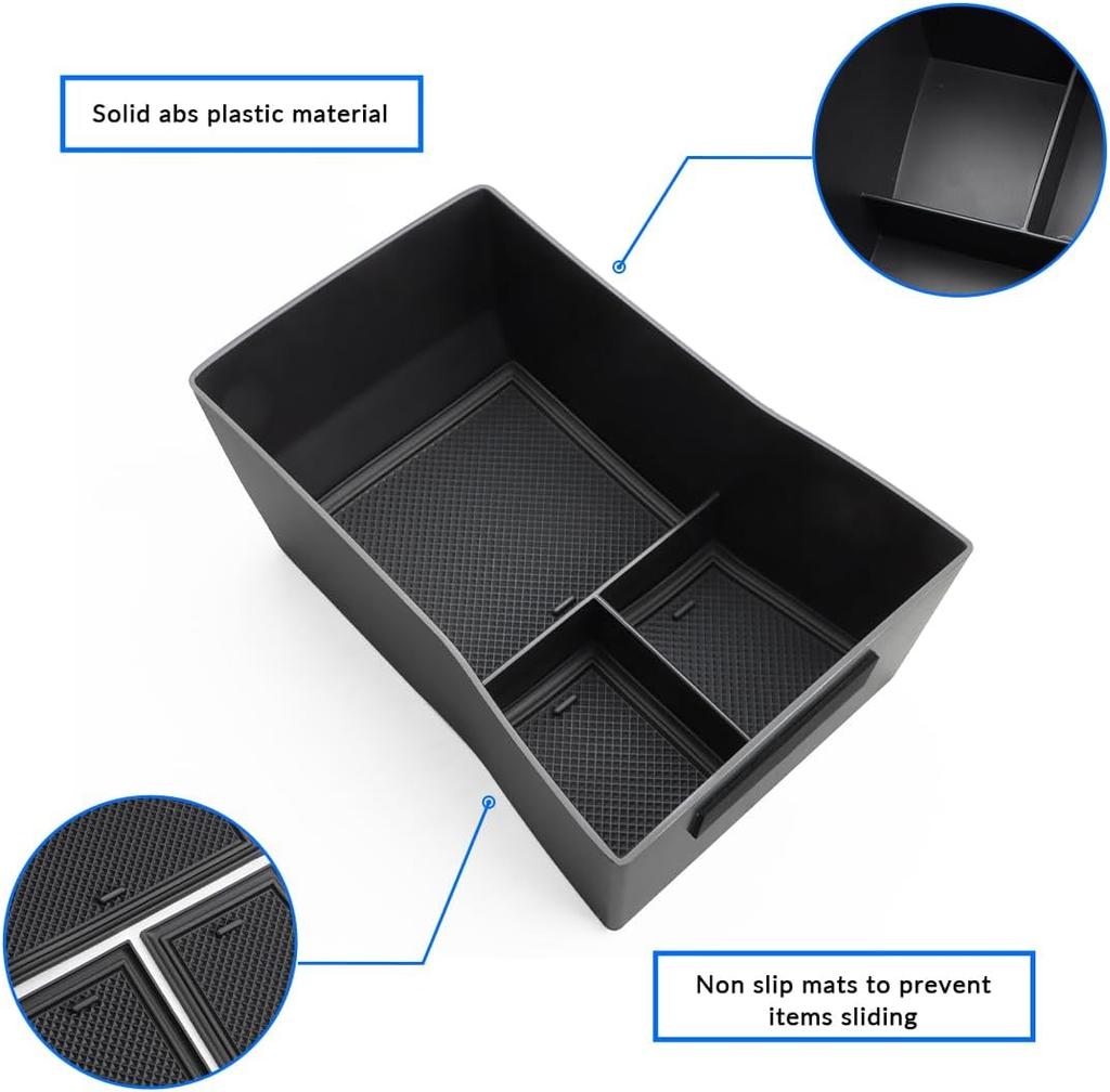 Center Armrest Storage Tray Console Organizer For Hyundai Kona SEL N Line 2025 Car Armrest Box Storage Secondary Accessories