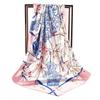 Eșarfă Hijab Hip Hop Femei Imprimeu Eșarfă de Gât Foulard Eșarfe Pătrate de Mătase Satinată Șaluri și Înfășurători Doamnă Pașmină Batic