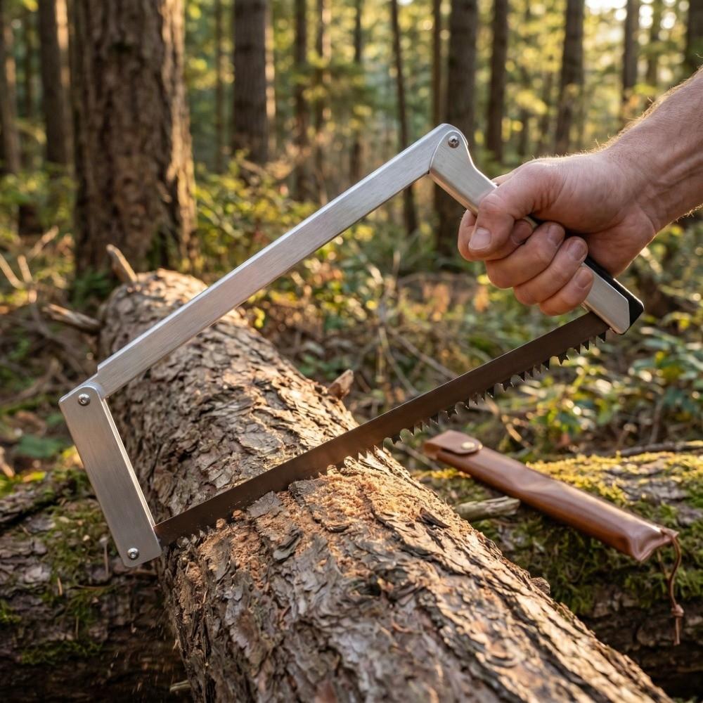 Durable 13 Inch Camp Saw Rectangular Multifunctional Portable Saw Lightweight Heavy Duty Folding Saw Woodworking