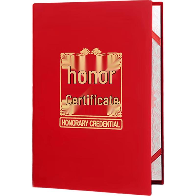 TANGO 6K Flocked Foam Hot Stamped Honor Award Certificate Cover