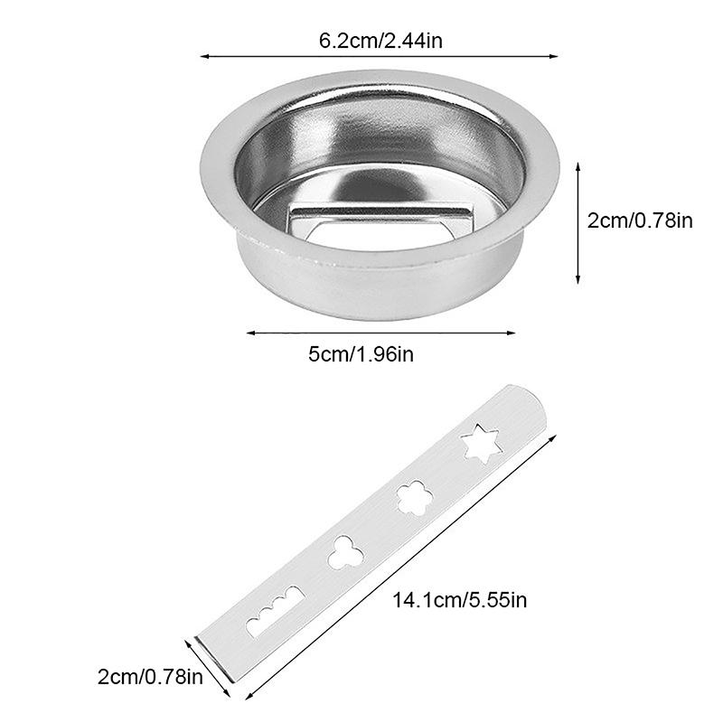 3 Adet Pasta Aparatı Bisküvi Aparatı Paslanmaz Çelik Bağlantı Halkalı Bisküvi Kalıbı 5 Numara Et Kıyma Makinesi İçin