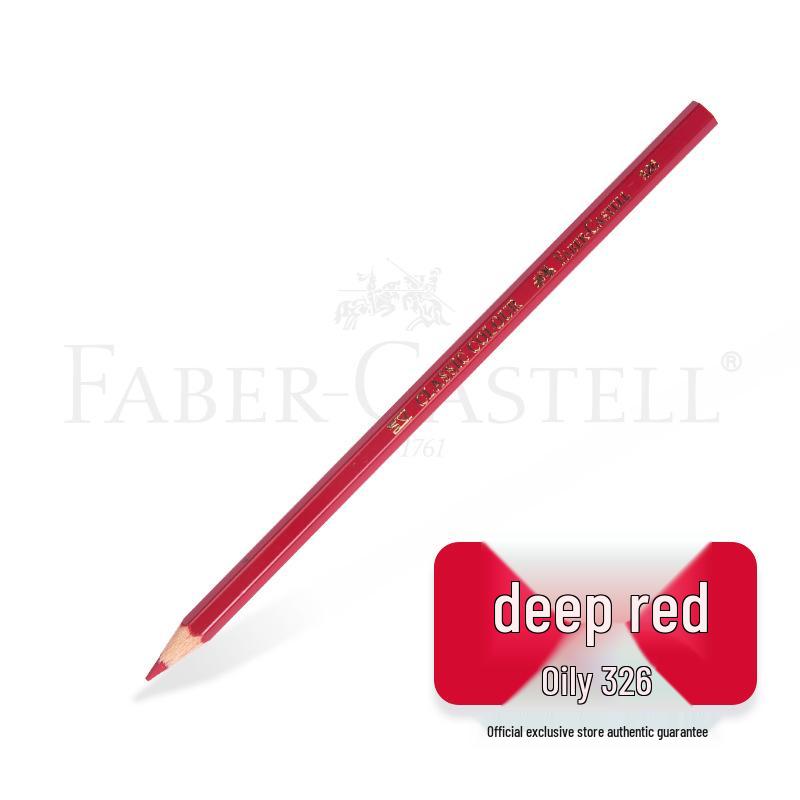 Faber-Castell Art Oil-Based Colored Pencils Set - Red, White, Black, and 60 Single and Complementary Colors.