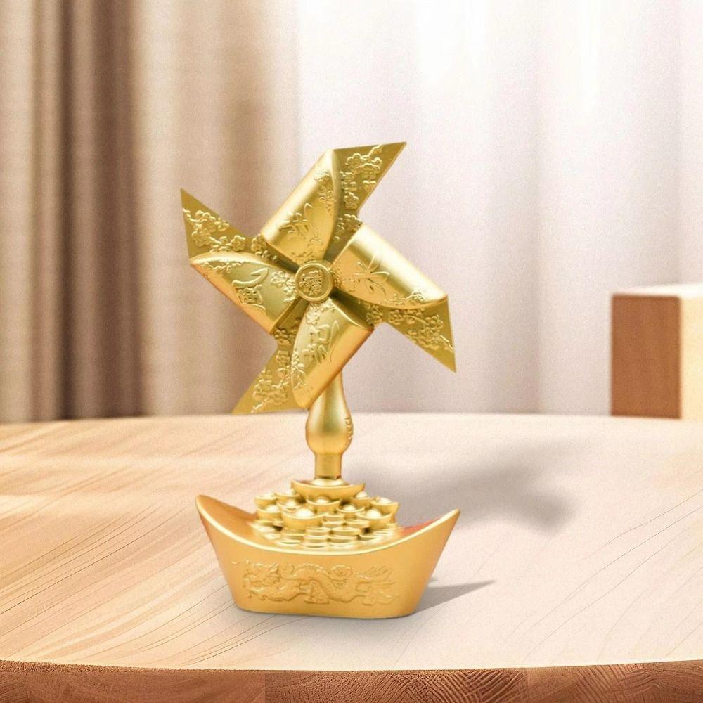 Crafts Good Luck Home Decor Lucky Auspicious Ornament Windmill Rotating Ornament  Home Decor
