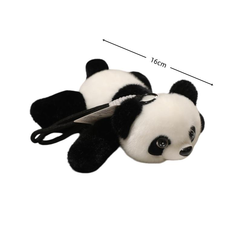 Cartoon Panda Plush Keychain Stuffed Animal Plush Pendant Cute Anime Toy for Fans Xmas Gift Soft Pandas Fans Xmas Gifts Anime