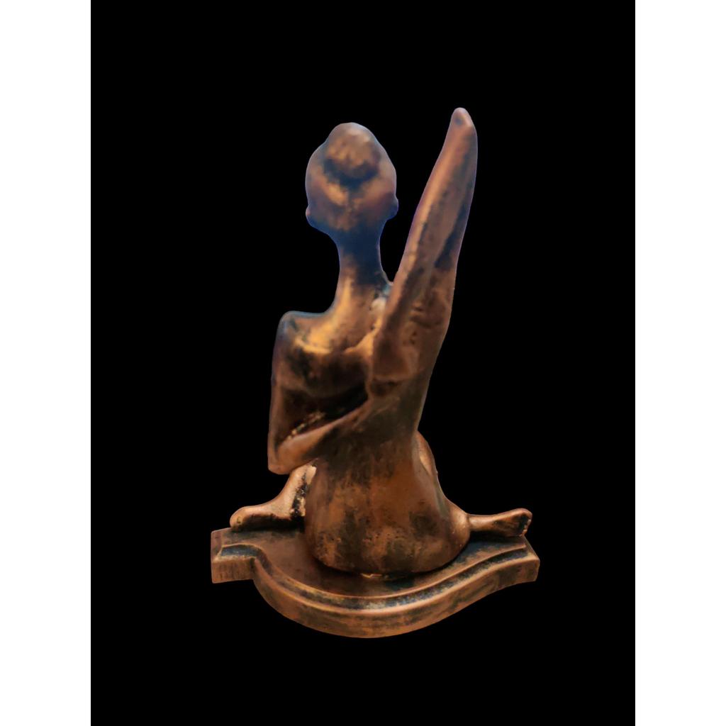 @ Resin Lady Yoga Figurine Showpiece Copper Color For Decor Antique Finish MJ-811-60%OFF