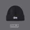 Knitted Hat Men's Winter Trendy Brand Big Head Circumference Bag Head Cold Hat Versatile Warm Letter Embroidery Wool Hat Women