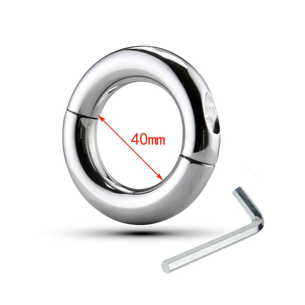 Kroužek na penis Protahovač varlat Zpoždění výdrže Kovový kroužek na penis Erotický sexshop Kroužky pro omezení šourku Sexuální hračky pro muže