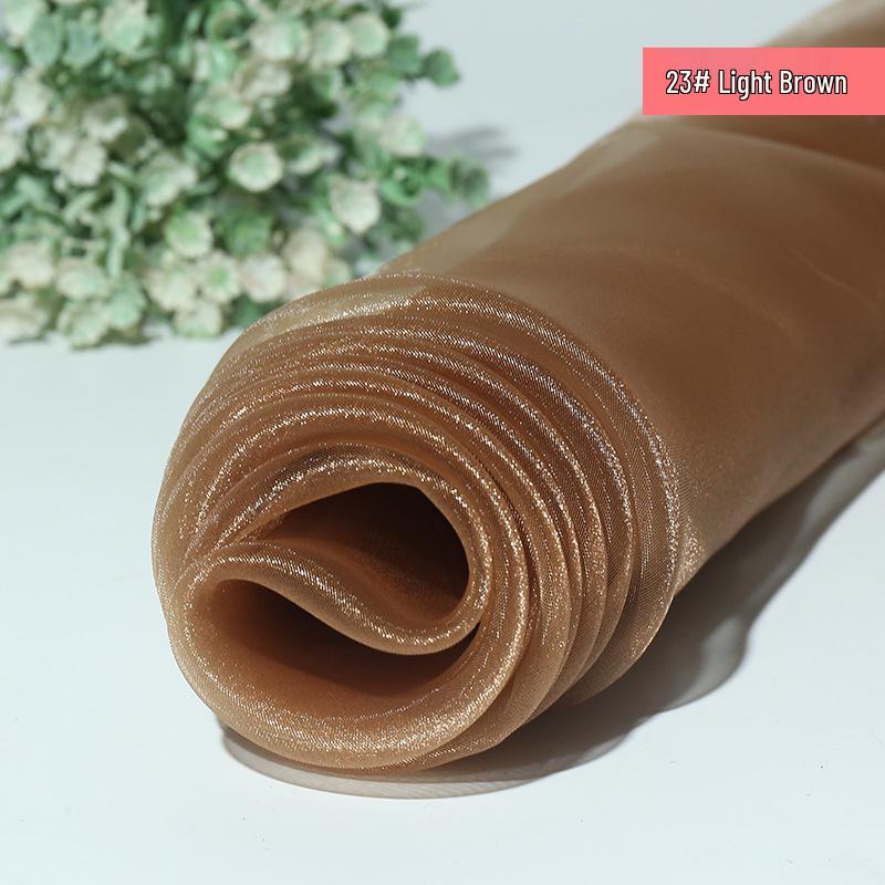 Slightly Stiff Sparkling Organza Gauze Fabric for Wedding & Evening Gowns