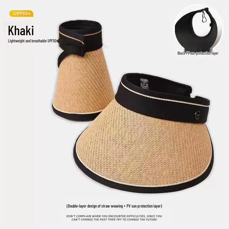 Women's Sun Visor Hat - Large Brim for Cycling, Beach, and Summer Sun Protection