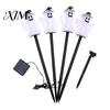 LED Pathway Lighting 4Pcs/Set Halloween Solar Ghost Stake Light, 4-in-1 Pumpkin with Powered Yard Stakes Lights, Waterproof Decorative
