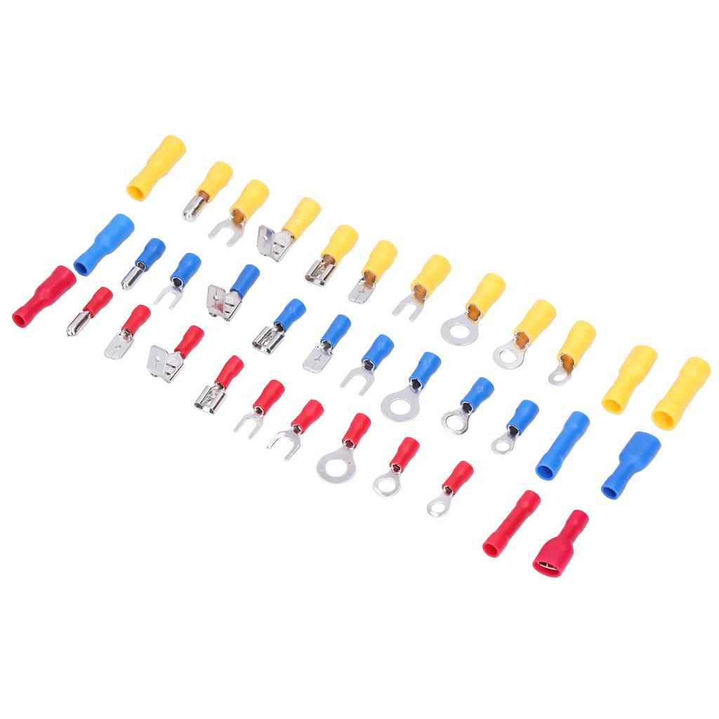 540Pcs/Set Mixed Crimp Terminals Copper PVC Quick Disconnect Electrical Wire Connectors for Computer