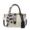 Small Texture and Fresh Bag Women's New Fashionable Portable Bucket Bag Contrasting Color Simple Shoulder Messenger Bag Tide